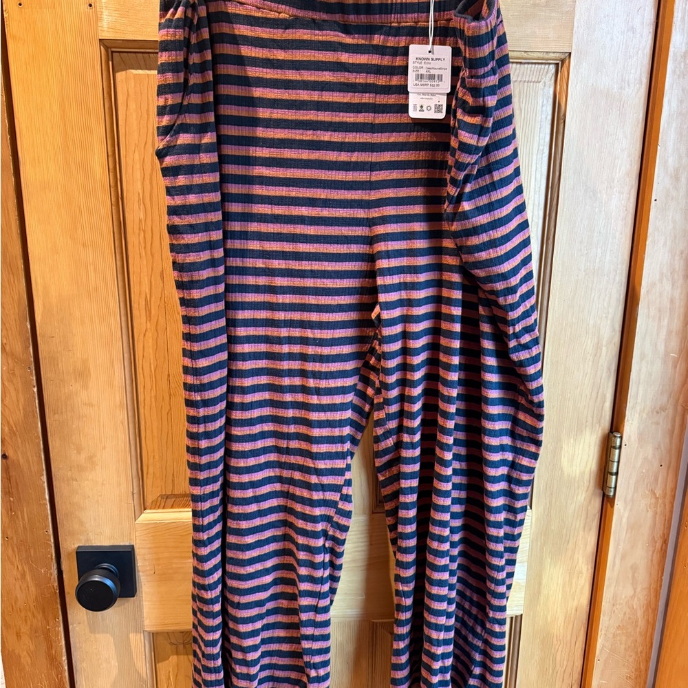NWT Known Supply Striped Women's Pants